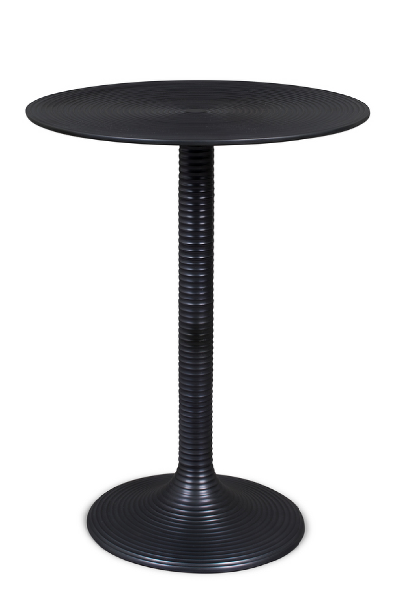 Black Round Pedestal Side Table | Bold Monkey Hypnotising | Oroatrade.com