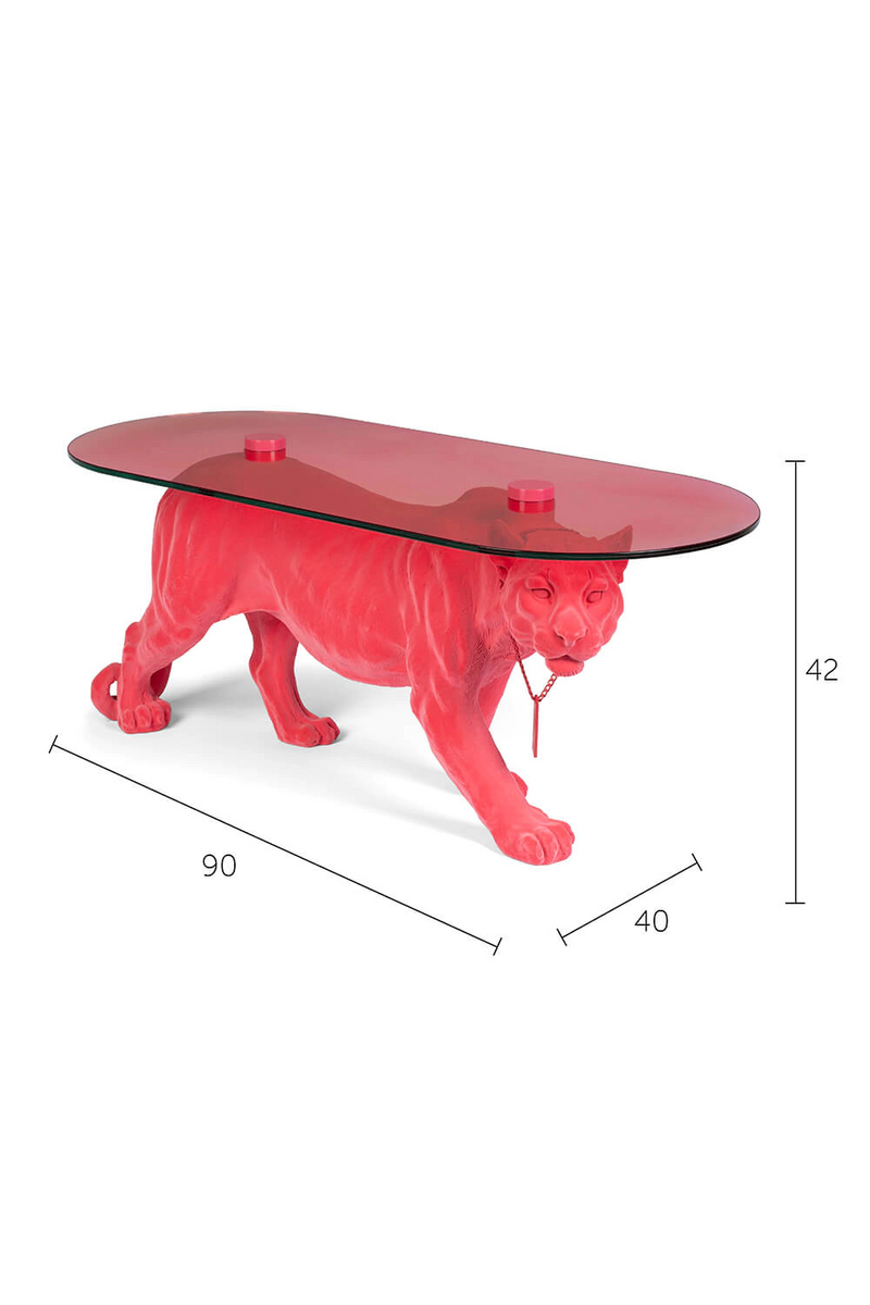 Pink Tiger Coffee Table | Bold Monkey Dope As Hell | Oroatrade