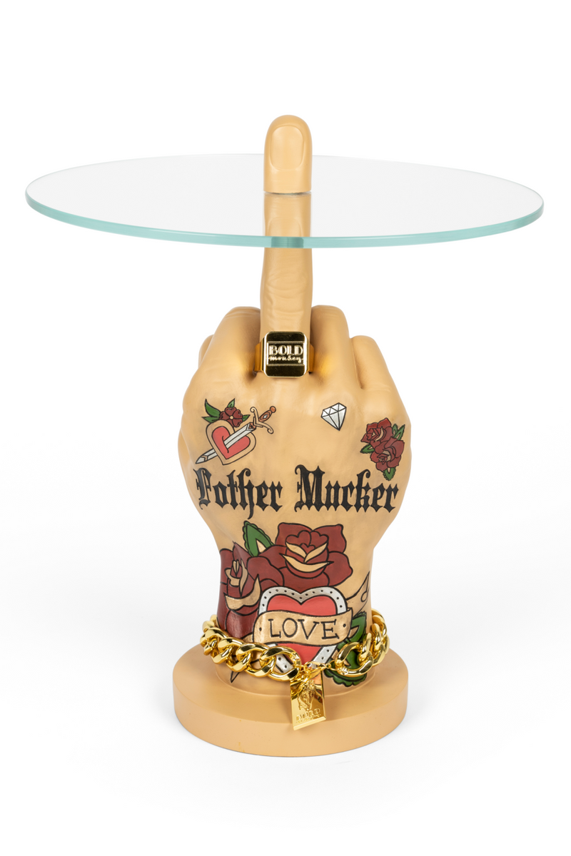 Retro Art Side Table | Bold Monkey Fother Mucker | Oroatrade.com