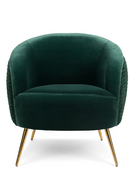 Wrinkled Velvet Lounge Chair | Bold Monkey So Curvy | Oroatrade.com