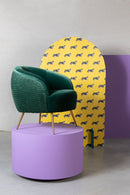 Wrinkled Velvet Lounge Chair | Bold Monkey So Curvy | Oroatrade.com
