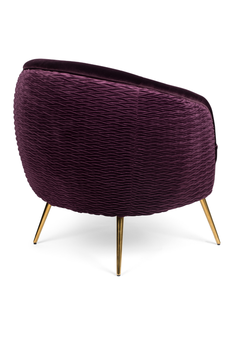 Curved Purple Lounge Chair | Bold Monkey So Curvy | OROA TRADE
