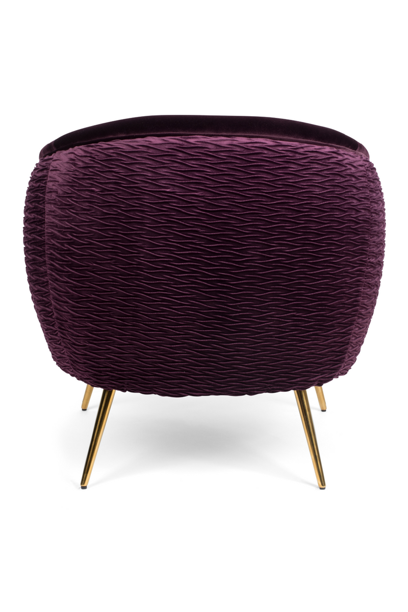 Curved Purple Lounge Chair | Bold Monkey So Curvy | OROA TRADE