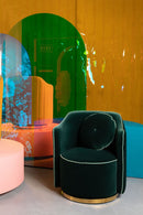 Velvet Swivel Lounge Chair | Bold Monkey Sassy Granny | Oroatrade.com