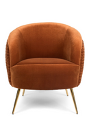 Wrinkled Velvet Lounge Chair | Bold Monkey So Curvy | Oroatrade.com