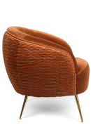 Wrinkled Velvet Lounge Chair | Bold Monkey So Curvy | Oroatrade.com