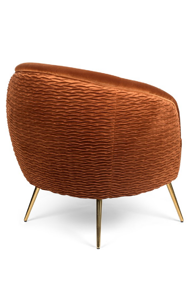 Curved Orange Lounge Chair | Bold Monkey So Curvy | OROA TRADE