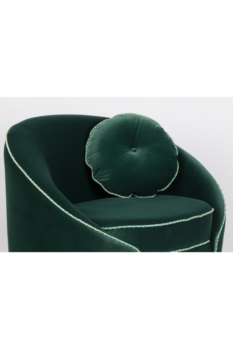 Dark Green Velvet Accent Chair | Bold Monkey Don't Love Me | OROA TRADE