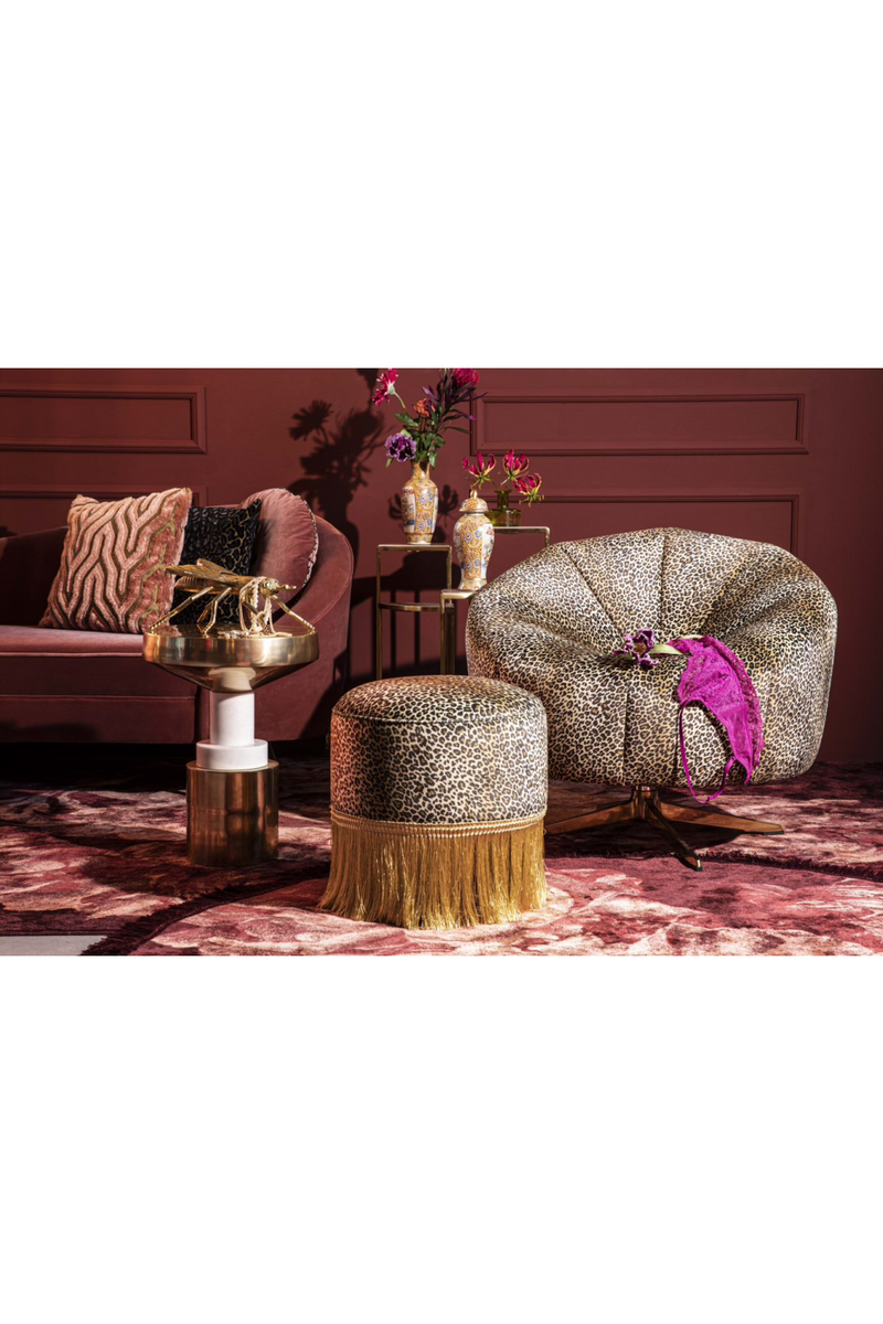 Animal Skin Swivel Lounge Chair | Bold Monkey Where The Sun Doesn't Shine | Oroatrade.com