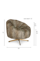 Animal Skin Swivel Lounge Chair | Bold Monkey Where The Sun Doesn't Shine | Oroatrade.com