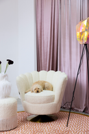 Modern Scalloped Lounge Chair | Bold Monkey | Oroatrade.com