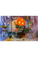 Panther Patterned Recliner Chair | Bold Monkey Relax Like Chandler | Oroatrade.com