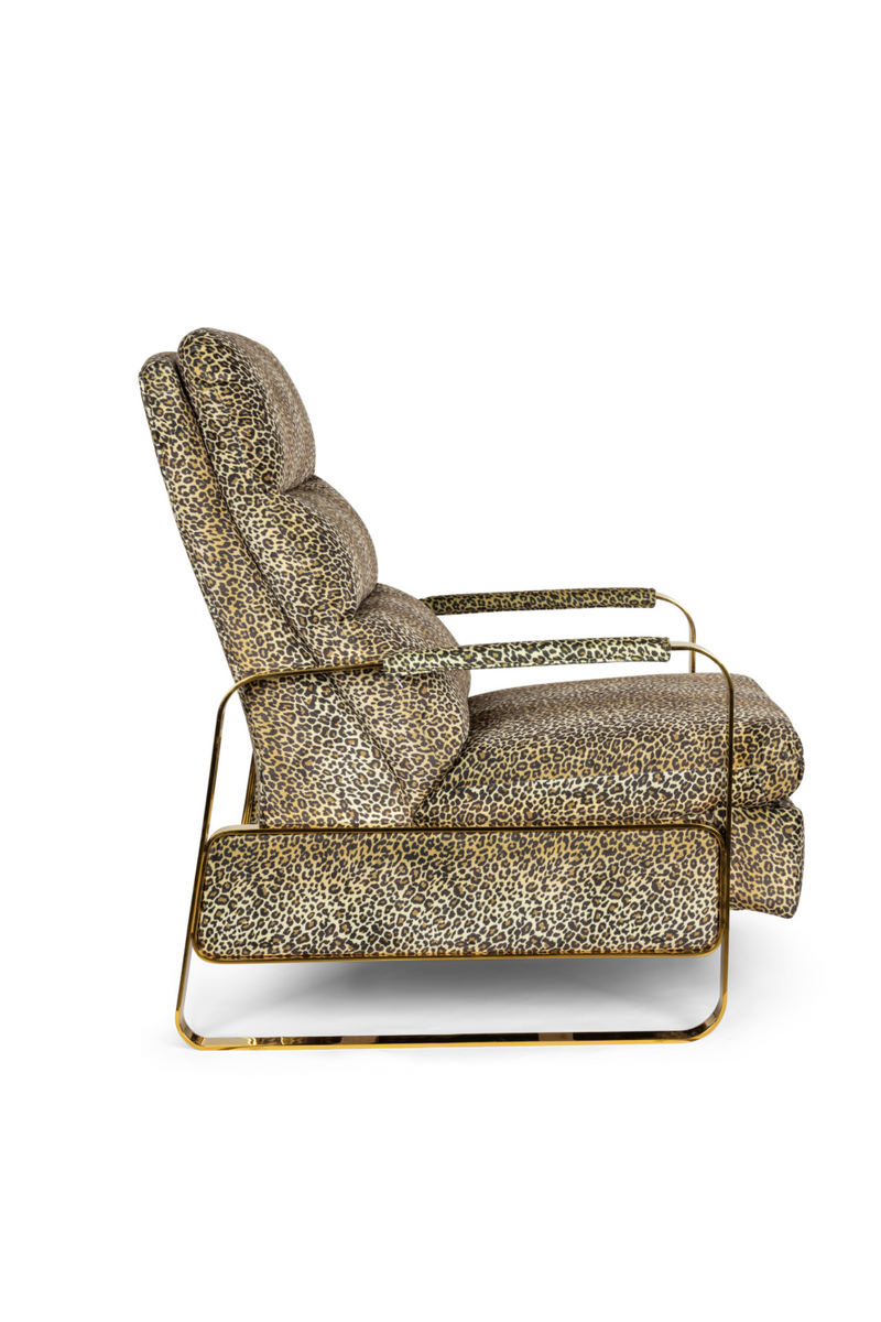 Panther Patterned Recliner Chair | Bold Monkey Relax Like Chandler | Oroatrade.com
