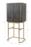 2-Door Mirrored Wine Cabinet | Bold Monkey Ava Morgana | Oroatrade.com