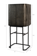 2-Door Mirrored Wine Cabinet | Bold Monkey Ava Morgana | Oroatrade.com