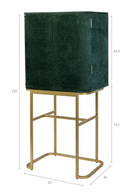 2-Door Mirrored Wine Cabinet | Bold Monkey Ava Morgana | Oroatrade.com