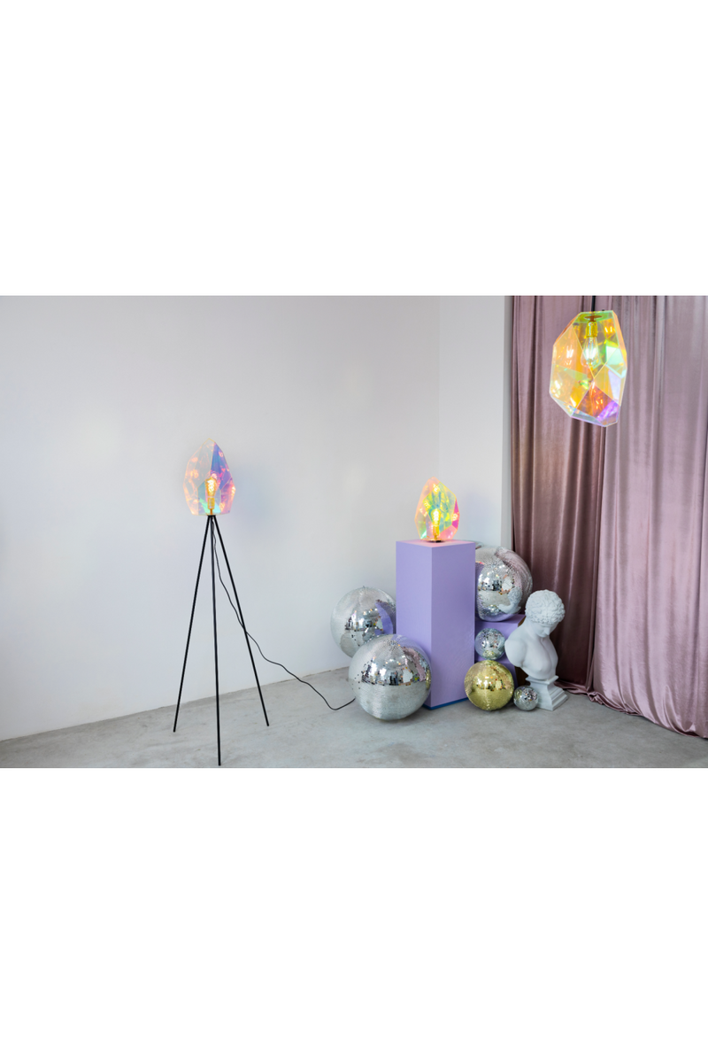 Holographic Shade Floor Lamp | Bold Monkey Diamond Dear | Oroatrade.com