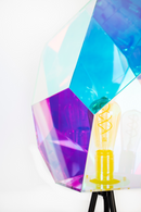 Holographic Shade Floor Lamp | Bold Monkey Diamond Dear | Oroatrade.com