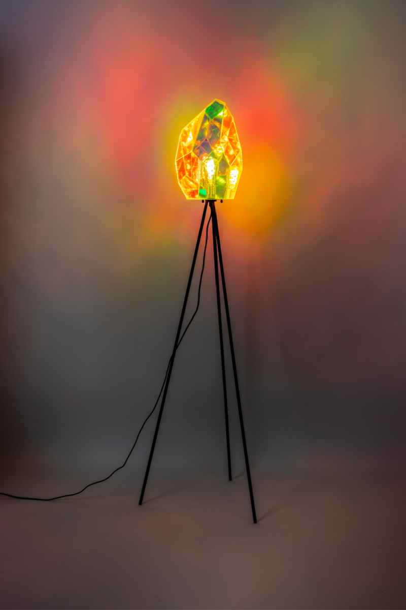 Holographic Shade Floor Lamp | Bold Monkey Diamond Dear | Oroatrade.com