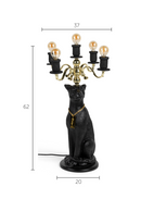 Art Deco Floor Lamp | Bold Monkey Proudly Crowned Panther | Oroatrade.com