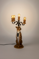 Art Deco Floor Lamp | Bold Monkey Proudly Crowned Panther | Oroatrade.com