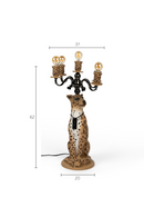 Art Deco Floor Lamp | Bold Monkey Proudly Crowned Panther | Oroatrade.com