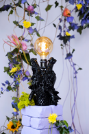 Black Sculptural Table Lamp | Bold Monkey Dragonized Bastard | Oroatrade.com