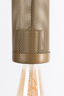 Gold Tubular Pendant Lamp | Bold Monkey Sweet Mesh | Oroatrade.com