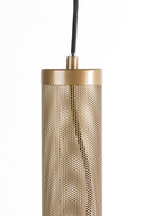 Gold Tubular Pendant Lamp | Bold Monkey Sweet Mesh | Oroatrade.com