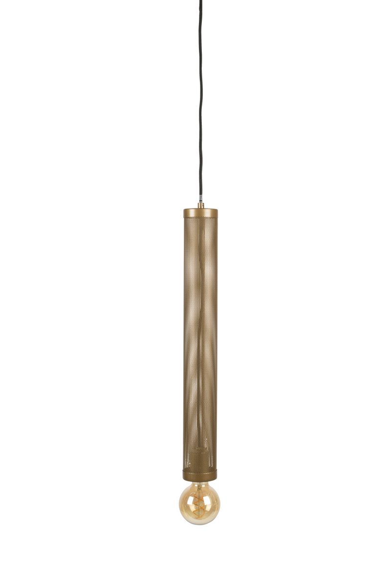 Gold Tubular Pendant Lamp | Bold Monkey Sweet Mesh | Oroatrade.com