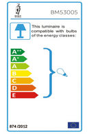 Brass Pendant Lamp M | Bold Monkey Angel on Fire | OROA TRADE