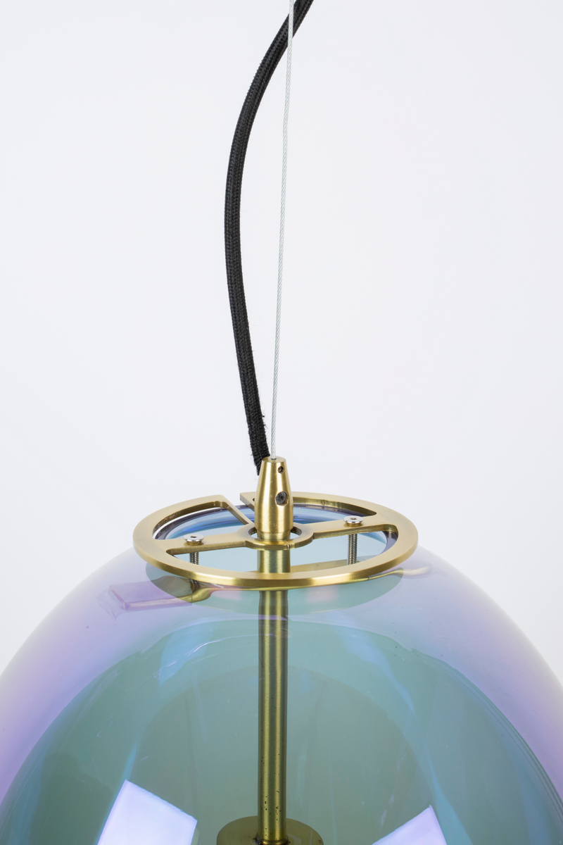 Iridescent Glass Pendant Lamp | Bold Monkey Bubble Blower | Oroatrade.com