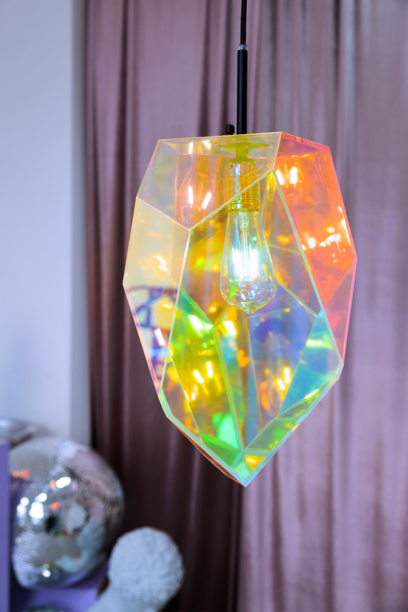 Holographic Pendant Lamp | Bold Monkey Diamond Dear | Oroatrade.com