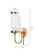 Brass Wall Lamp | Bold Monkey Angel on Fire | OROA TRADE
