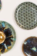 Hexagon Print Wall Lamps (4) | Bold Monkey No Food Here Hexagon | OROA TRADE