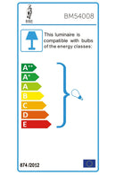 Hexagon Print Wall Lamps (4) | Bold Monkey No Food Here Hexagon | OROA TRADE