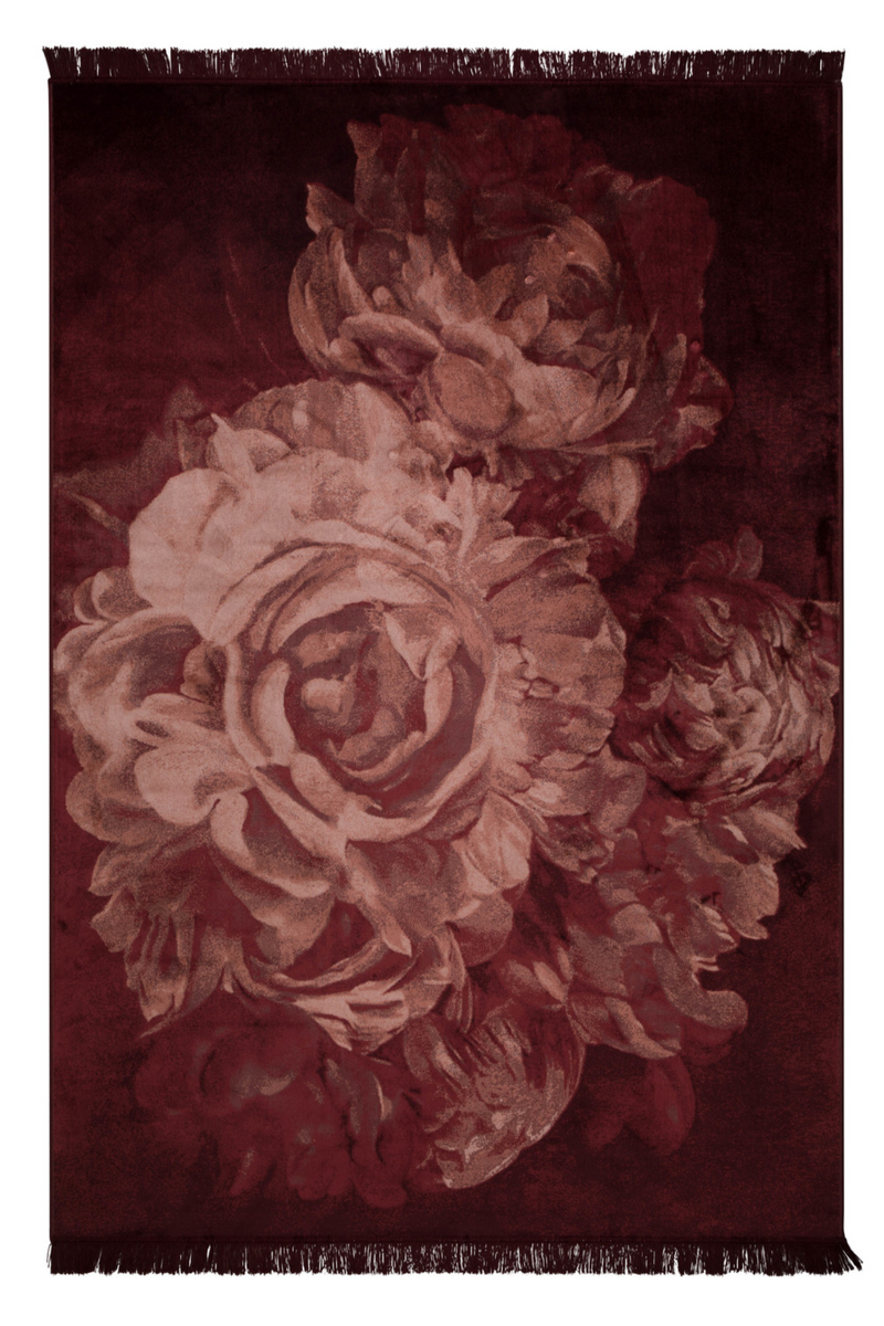 Floral Area Rug 5'5" x 8' | Bold Monkey Stitchy Roses | Oroatrade.com