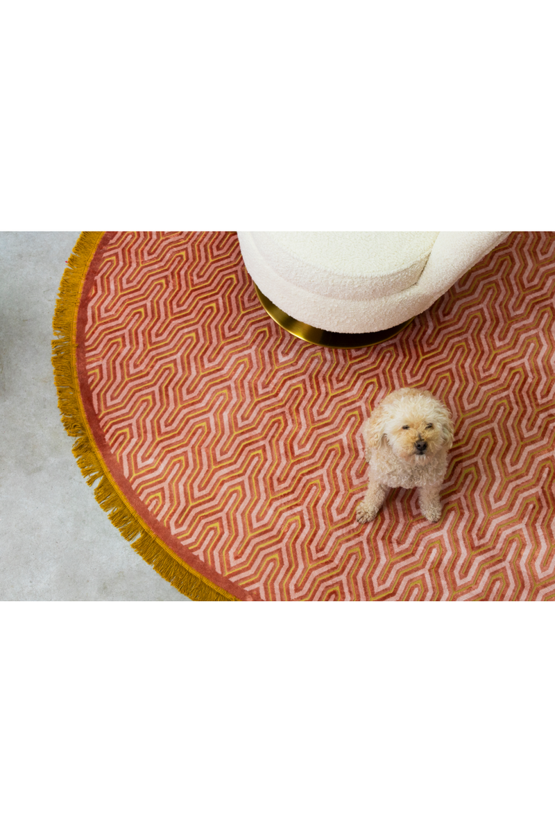 Round Fringed Carpet 6'5" | Bold Monkey I Feel So Soft | Oroatrade.com