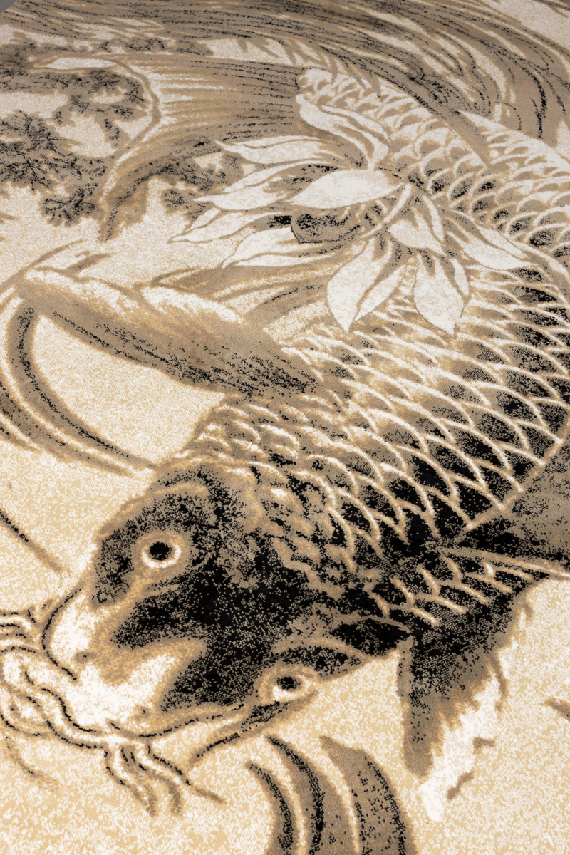 Coastal Modern Carpet 5' x 7'5" | Bold Monkey The Legend Of Koi | Oroatrade.com