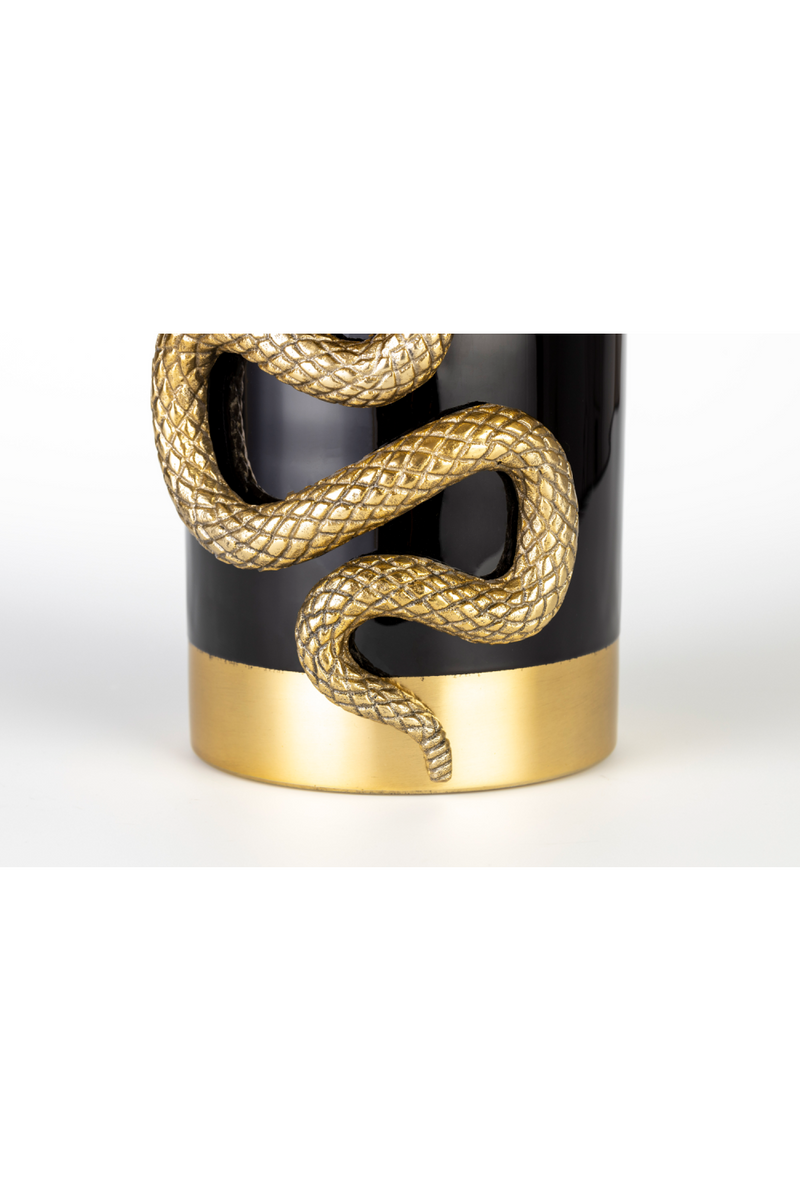 Aluminum Cylindrical Modern Vase M | Bold Monkey Never Hurt A Snake | Oroatrade.com