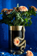 Aluminum Cylindrical Modern Vase M | Bold Monkey Never Hurt A Snake | Oroatrade.com