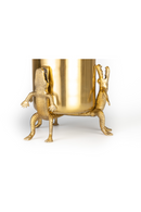 Gold Lacquered Vase | Bold Monkey Surrounded by Crocodiles | Oroatrade.com