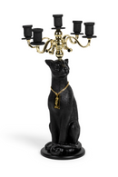 Art Deco Candle Holder | Bold Monkey Proudly Crowned Panther | Oroatrade.com