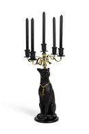 Art Deco Candle Holder | Bold Monkey Proudly Crowned Panther | Oroatrade.com