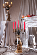 Art Deco Candle Holder | Bold Monkey Proudly Crowned Panther | Oroatrade.com