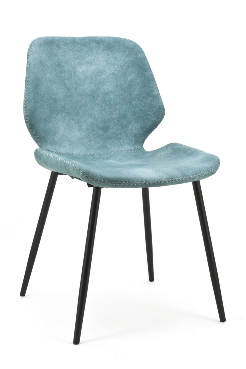 Teal Leather Dining Chairs (2) | By Boo Seashell | Oroatrade.com