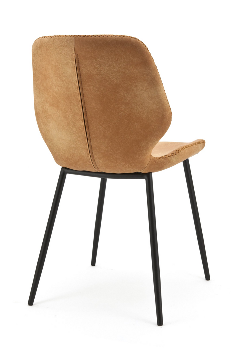 Cognac Leather Dining Chairs (2) | By-Boo Seashell | Oroatrade.com