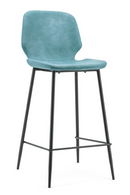 Teal Leather Barstools (2) | By Boo Seashell | Oroatrade.com