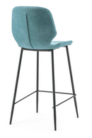 Teal Leather Barstools (2) | By Boo Seashell | Oroatrade.com