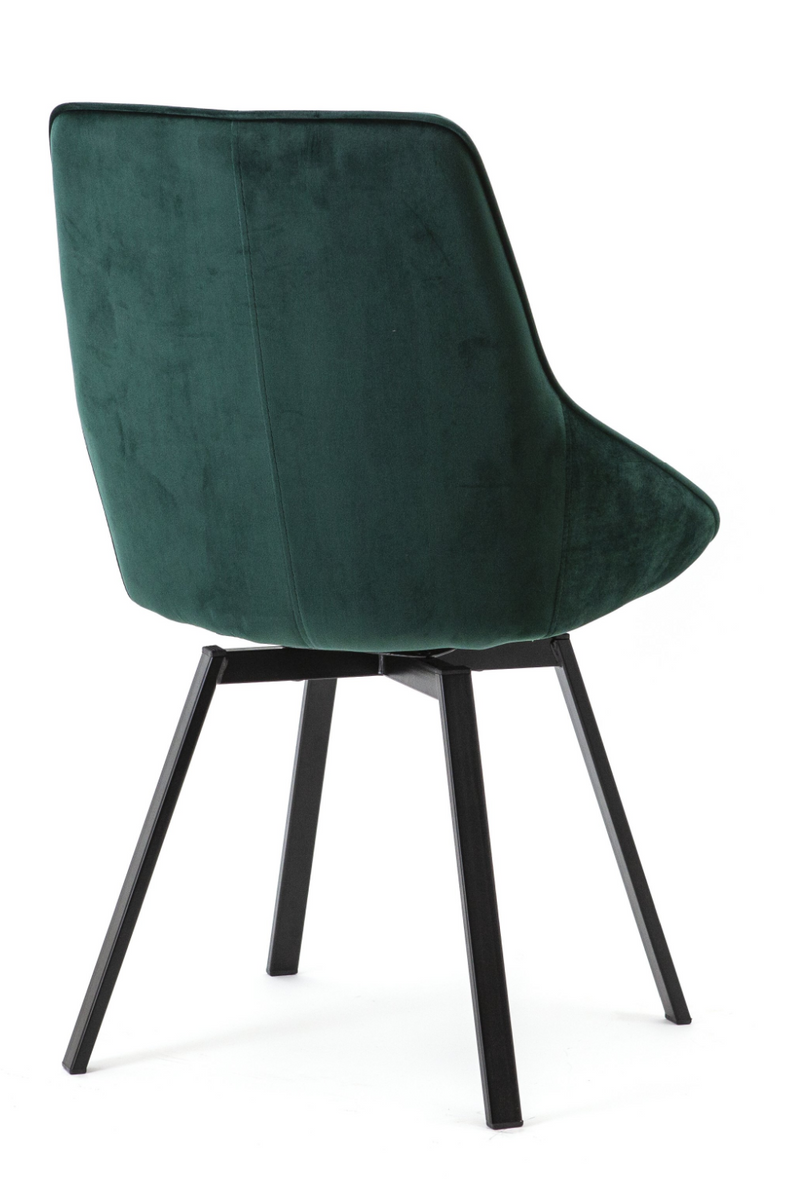 Green Velvet Slope Dining Chairs (2) | By-Boo Beau | Oroatrade.com